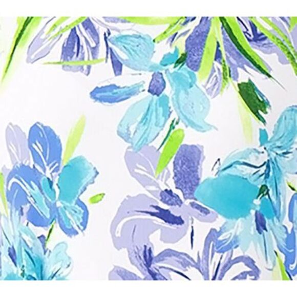 Susan Graver Women's Dress Sz M Printed Liquid Knit Maxi Pockets White A593379 - Picture 3 of 4